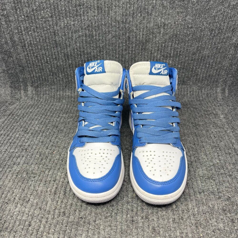 Nike Air Jordan 1 Retro OG High True Blue Grey Womens 5.5 (Men’s 4) DZ5485-410 - Picture 2 of 8